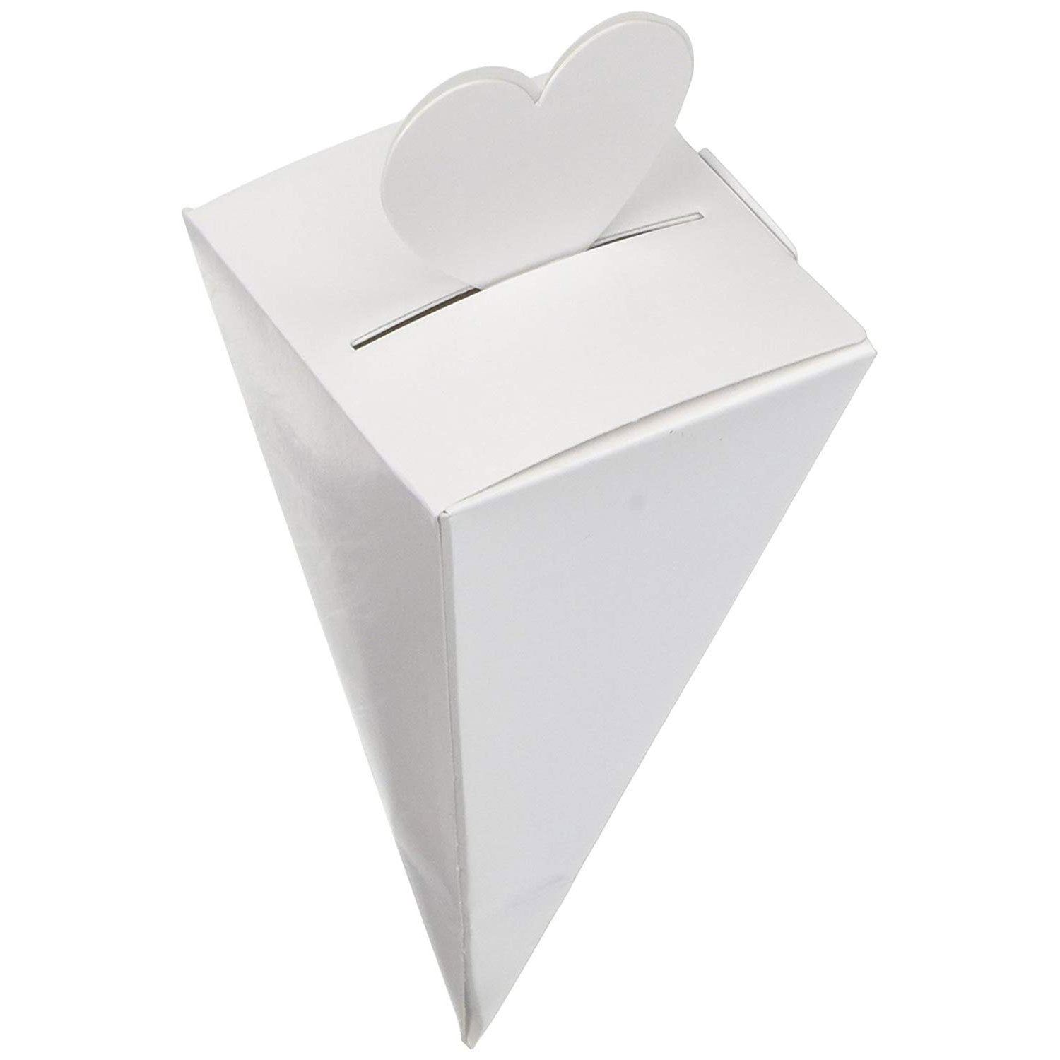 White Cone Favor Boxes 50pcs Favours - Party Centre - Party Centre