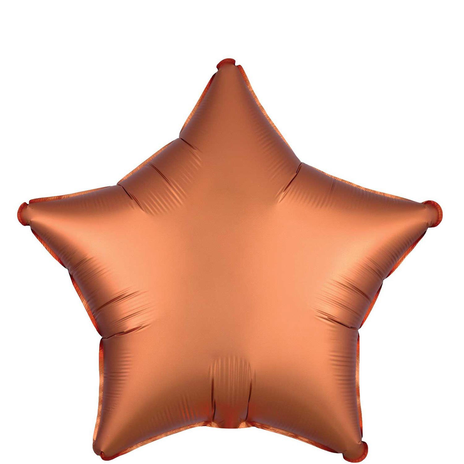 Amber Satin Luxe Star Foil Balloon 45cm Balloons & Streamers - Party Centre - Party Centre