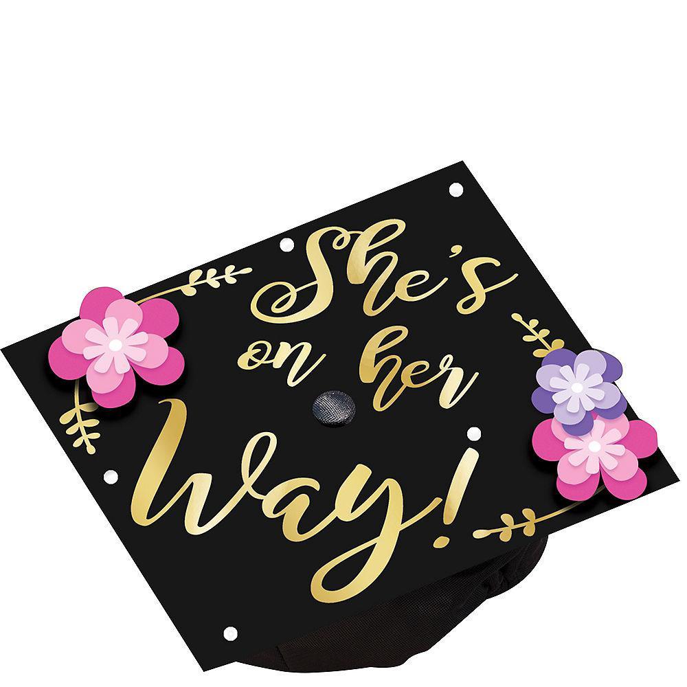 She's On Her Way Grad Cap Decorating Kit 1pc Costumes & Apparel - Party Centre - Party Centre
