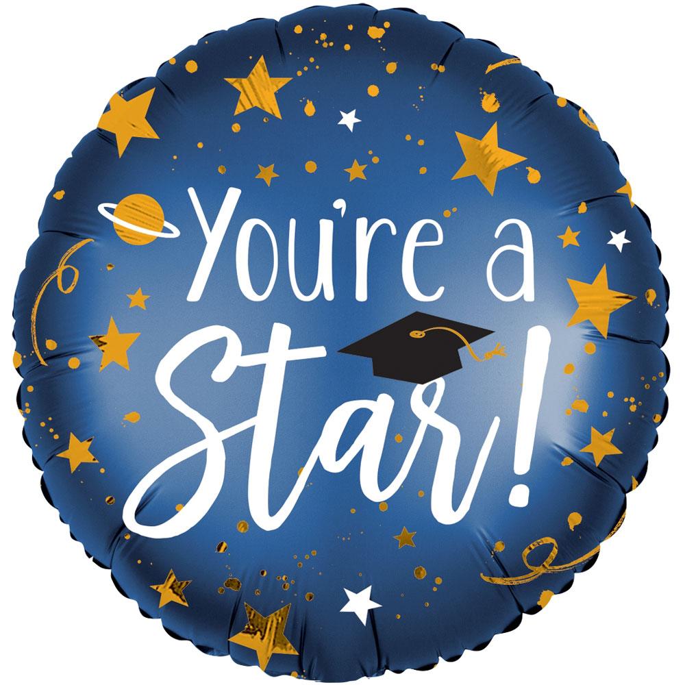 You're a Star Graduation Infused Satin Foil Balloon 45cm Balloons & Streamers - Party Centre - Party Centre