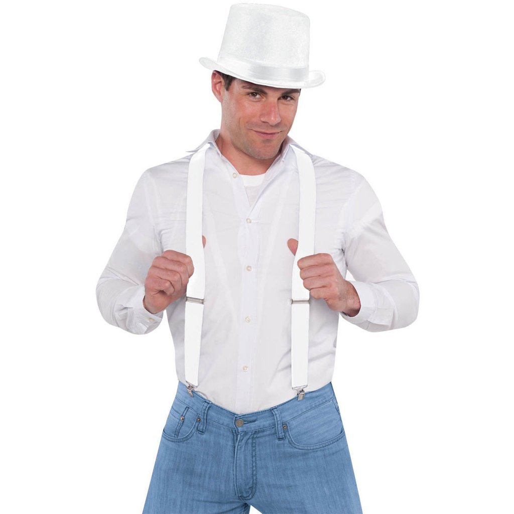 White Suspenders Costumes & Apparel - Party Centre - Party Centre