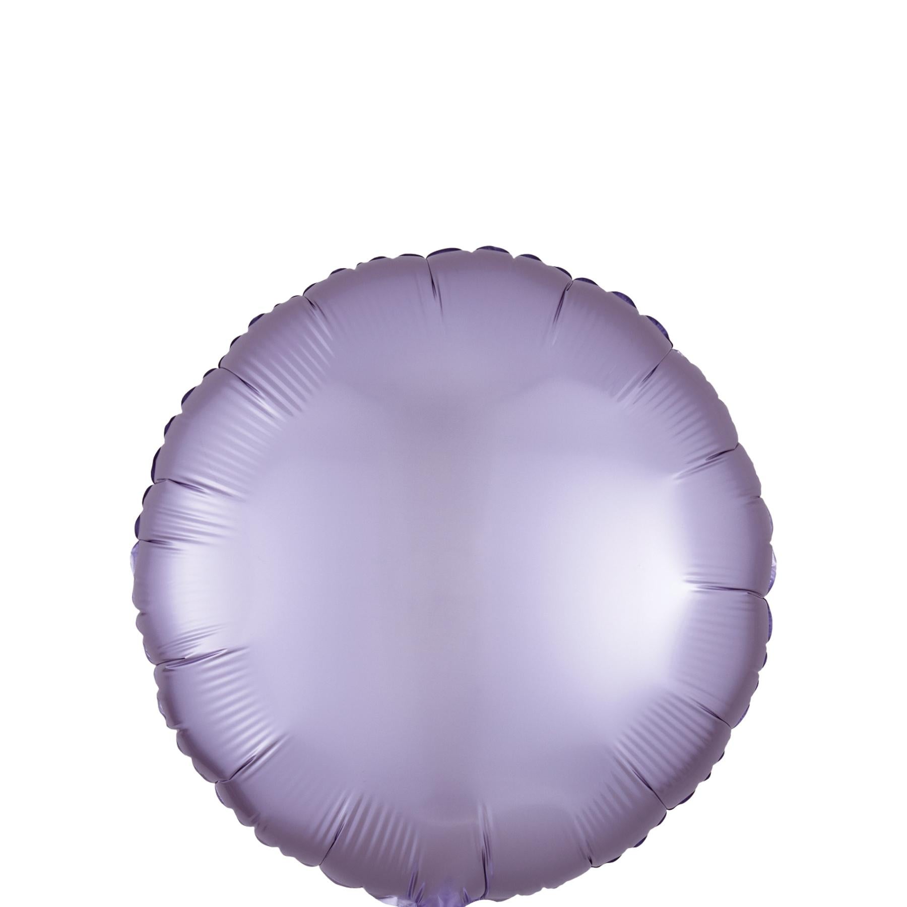 Pastel Lilac Circle Satin Luxe Foil Balloon 45cm Balloons & Streamers - Party Centre - Party Centre