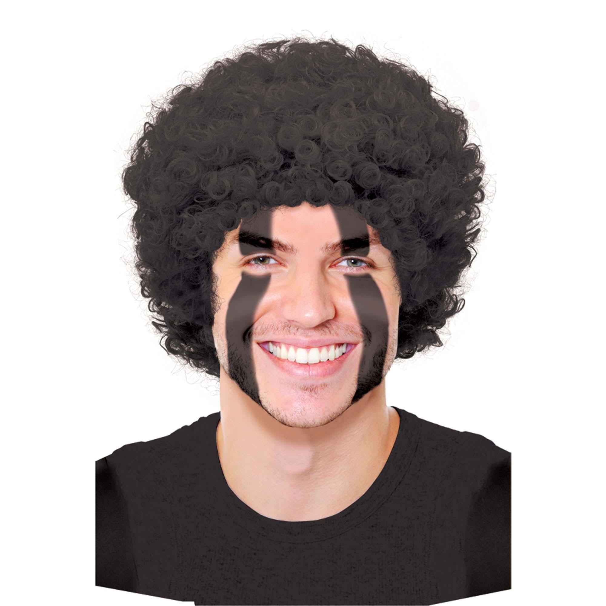 Black Curly Wig Costumes & Apparel - Party Centre - Party Centre