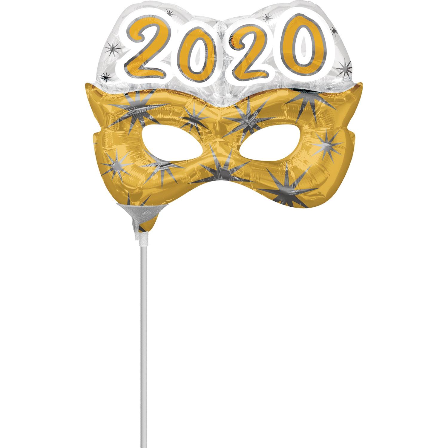 2020 Mask Mini Shape Balloon 30x22cm Balloons & Streamers - Party Centre - Party Centre