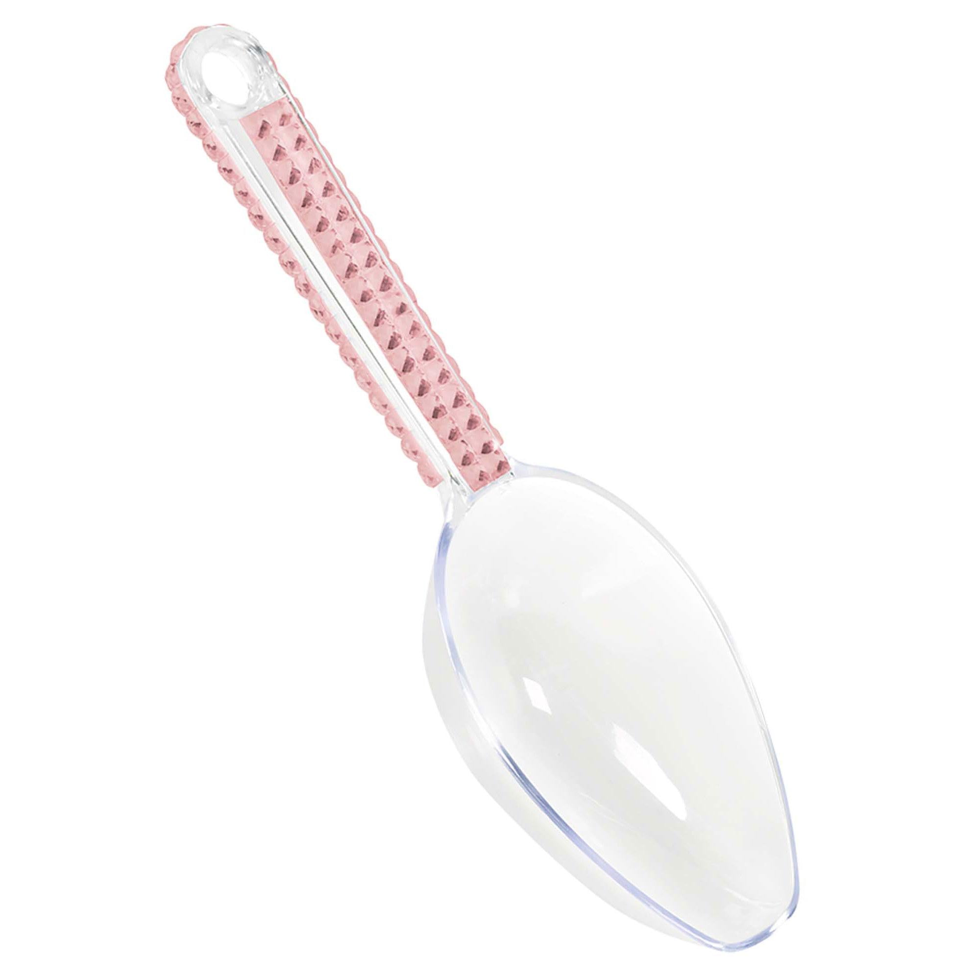 Clear Plastic Scoop With Pink Gems Solid Tableware - Party Centre - Party Centre