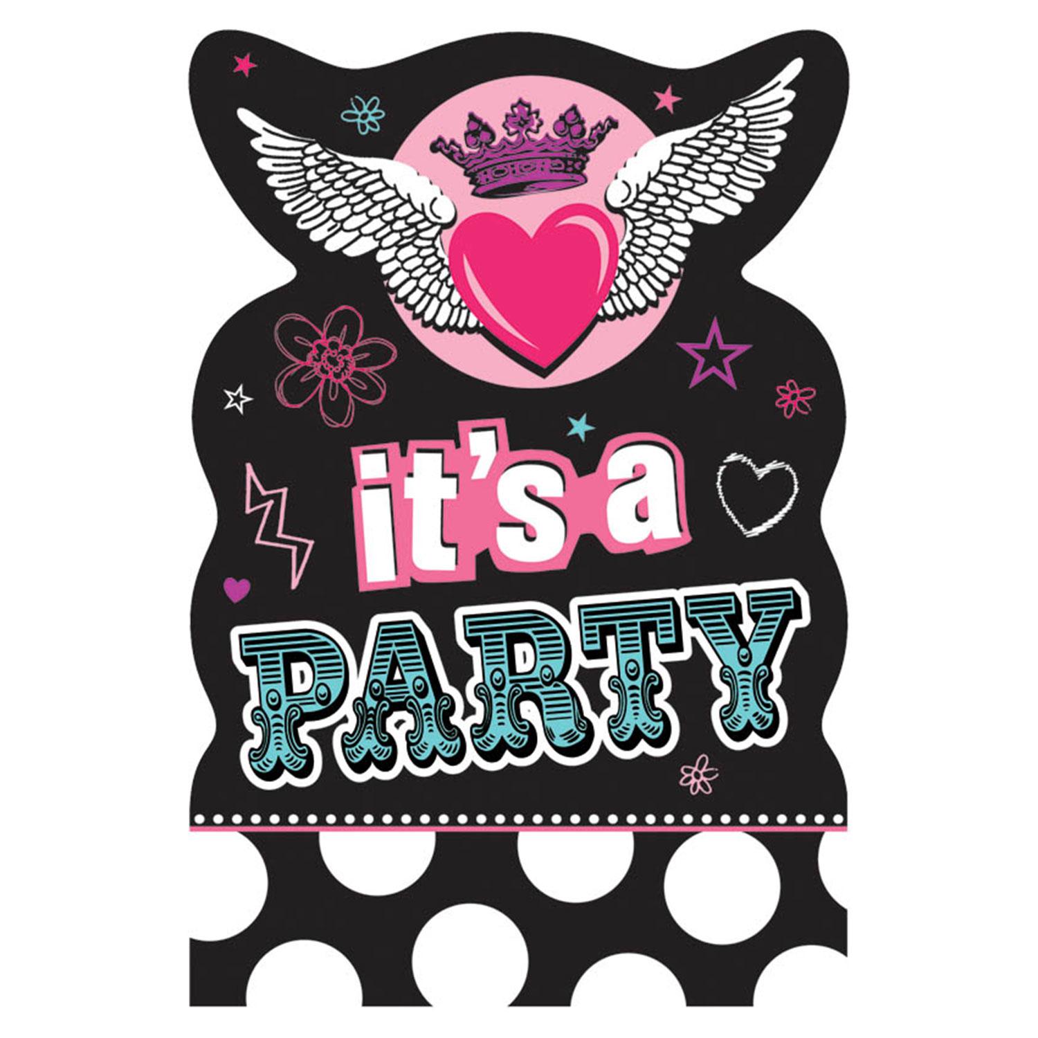 Rocker Girl Invitations Party Accessories - Party Centre - Party Centre