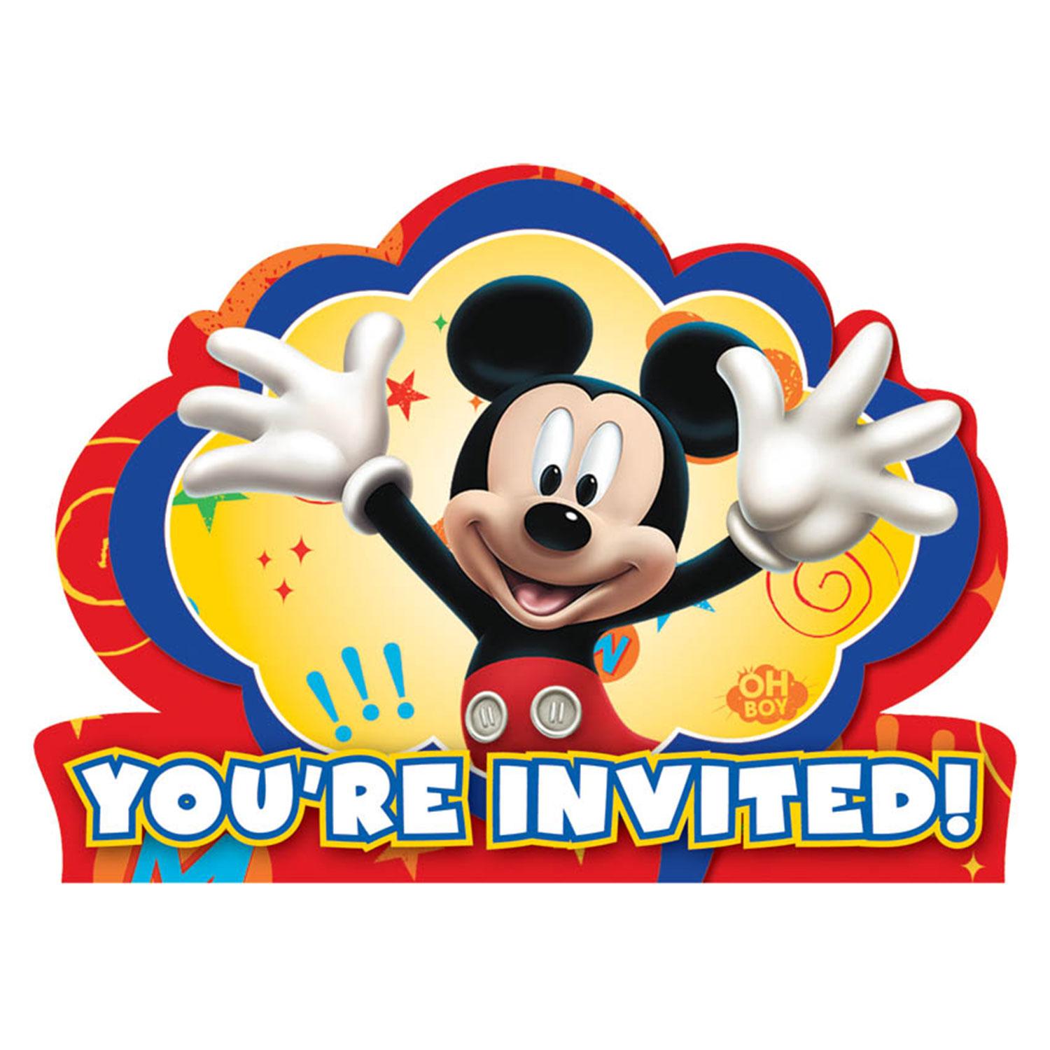 Mickey Mouse Invitation 8pcs Party Accessories - Party Centre - Party Centre