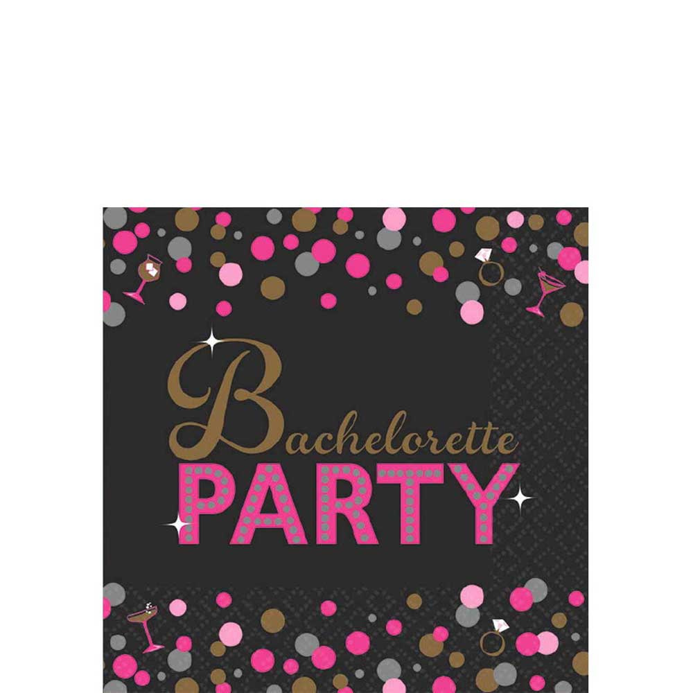 Bachelorette Night Beverage Tissues 16pcs Printed Tableware - Party Centre - Party Centre
