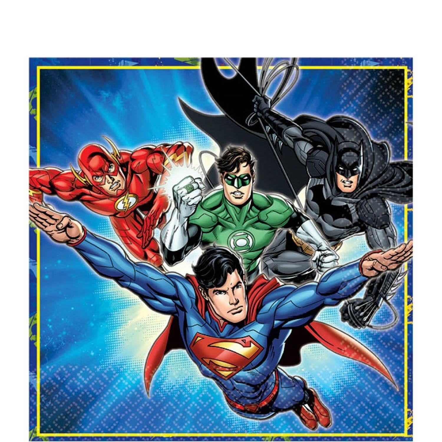 Justice League Lunch Tissues 16pcs Printed Tableware - Party Centre - Party Centre