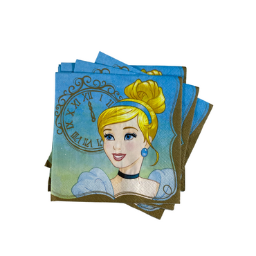 Once Upon A Time Cinderella Lunch Tissues 16pcs - Party Centre
