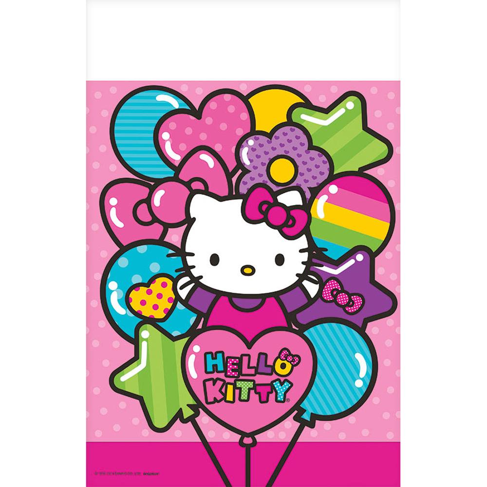 Hello Kitty Rainbow Plastic Table Cover Printed Tableware - Party Centre - Party Centre