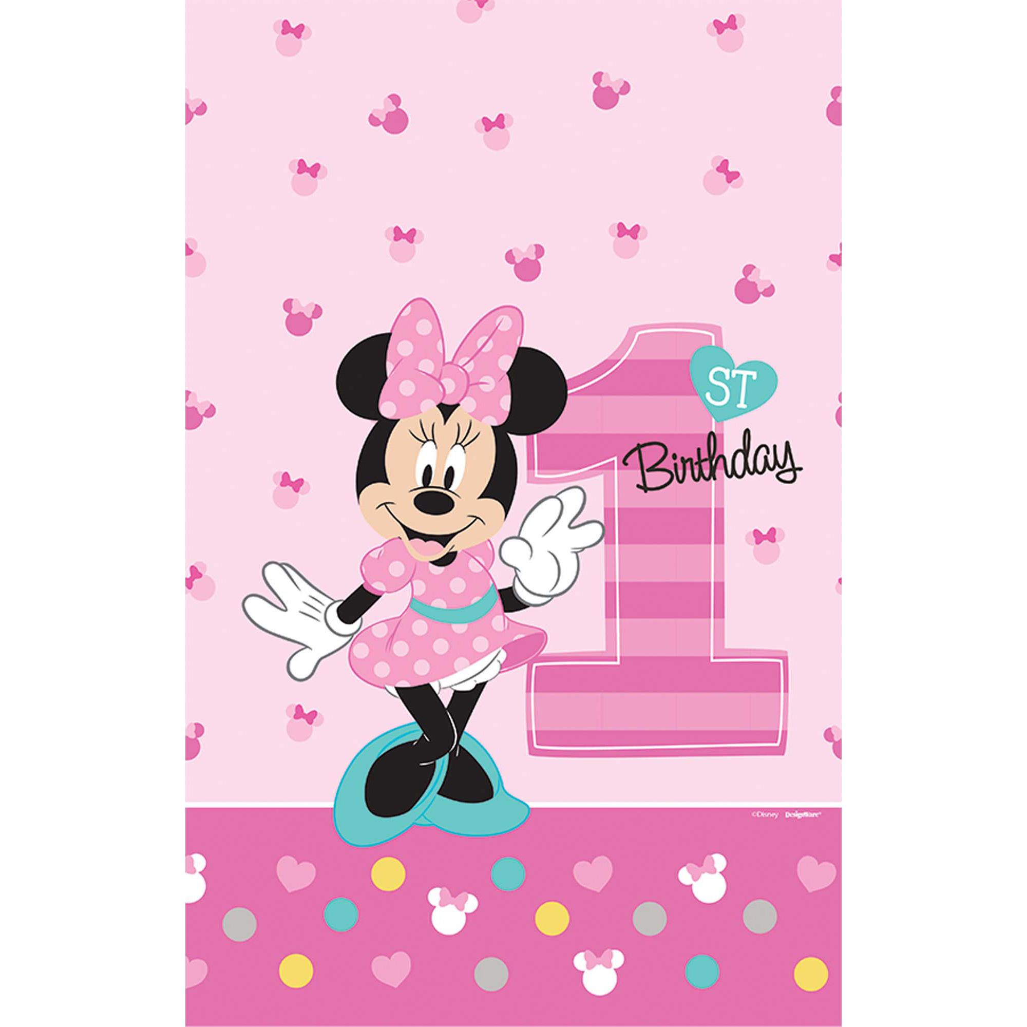 Minnie's Fun To Be One Plastic Tablecover Printed Tableware - Party Centre - Party Centre