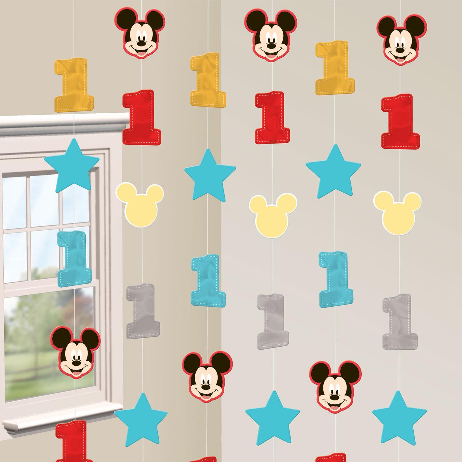 Mickey's Fun To Be One String Decoration 7ft, 6pcs Decorations - Party Centre - Party Centre