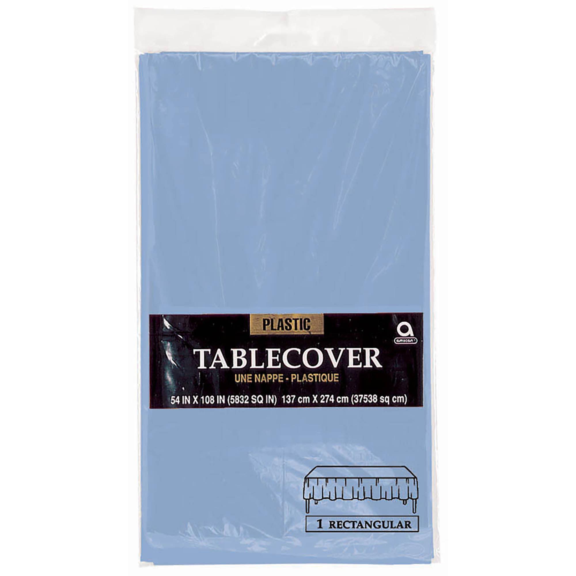 Pastel Blue Plastic Table Cover Solid Tableware - Party Centre - Party Centre
