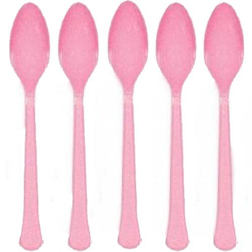 New Pink Premium Spoon 20pcs Solid Tableware - Party Centre - Party Centre