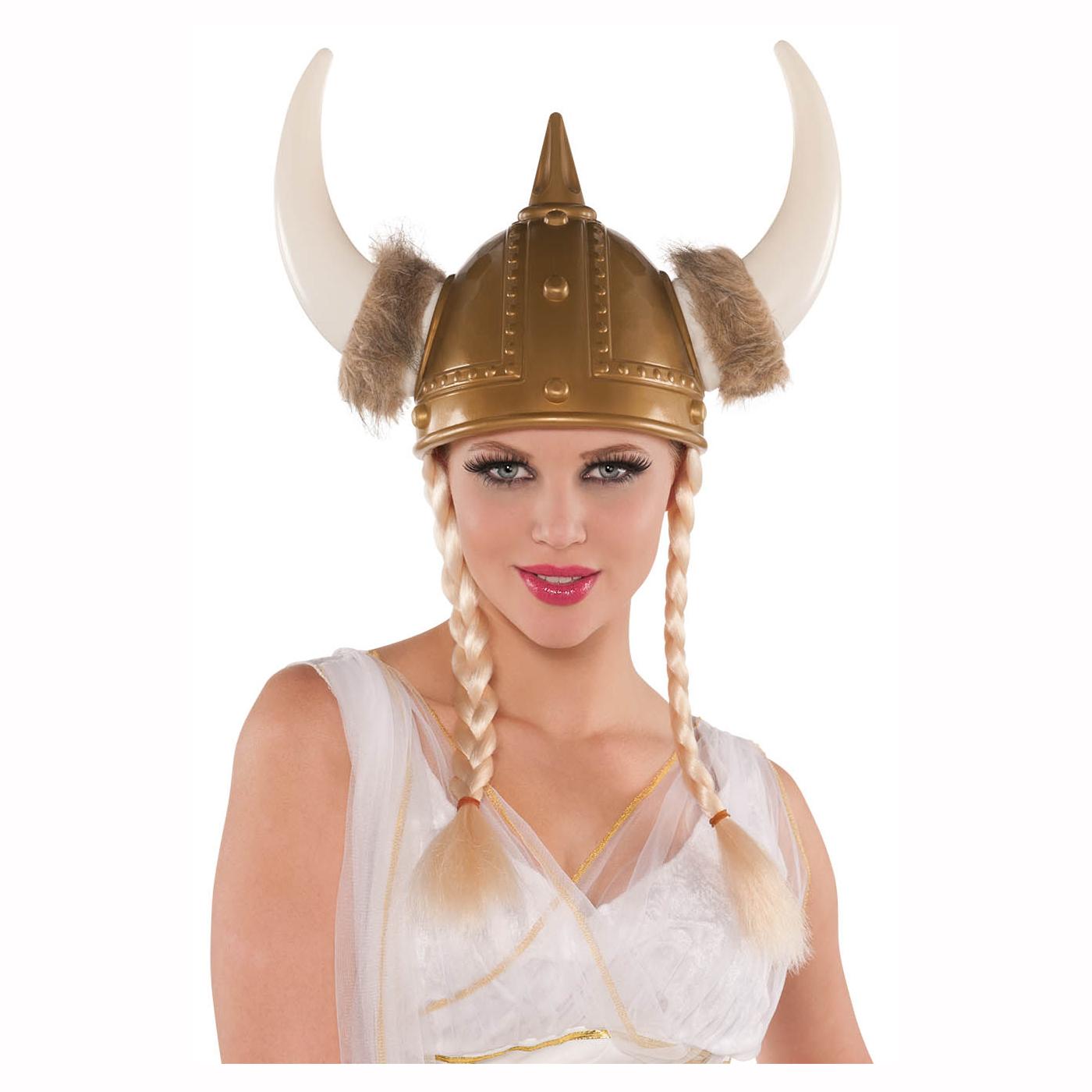 Viking Helmet with Braids Costumes & Apparel - Party Centre - Party Centre