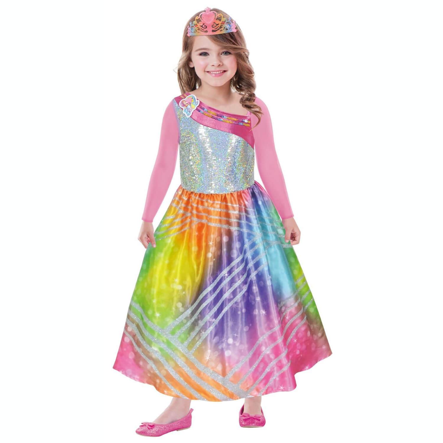 Child Barbie Rainbow Magic with Pink Sleeves Costume Costumes & Apparel - Party Centre - Party Centre