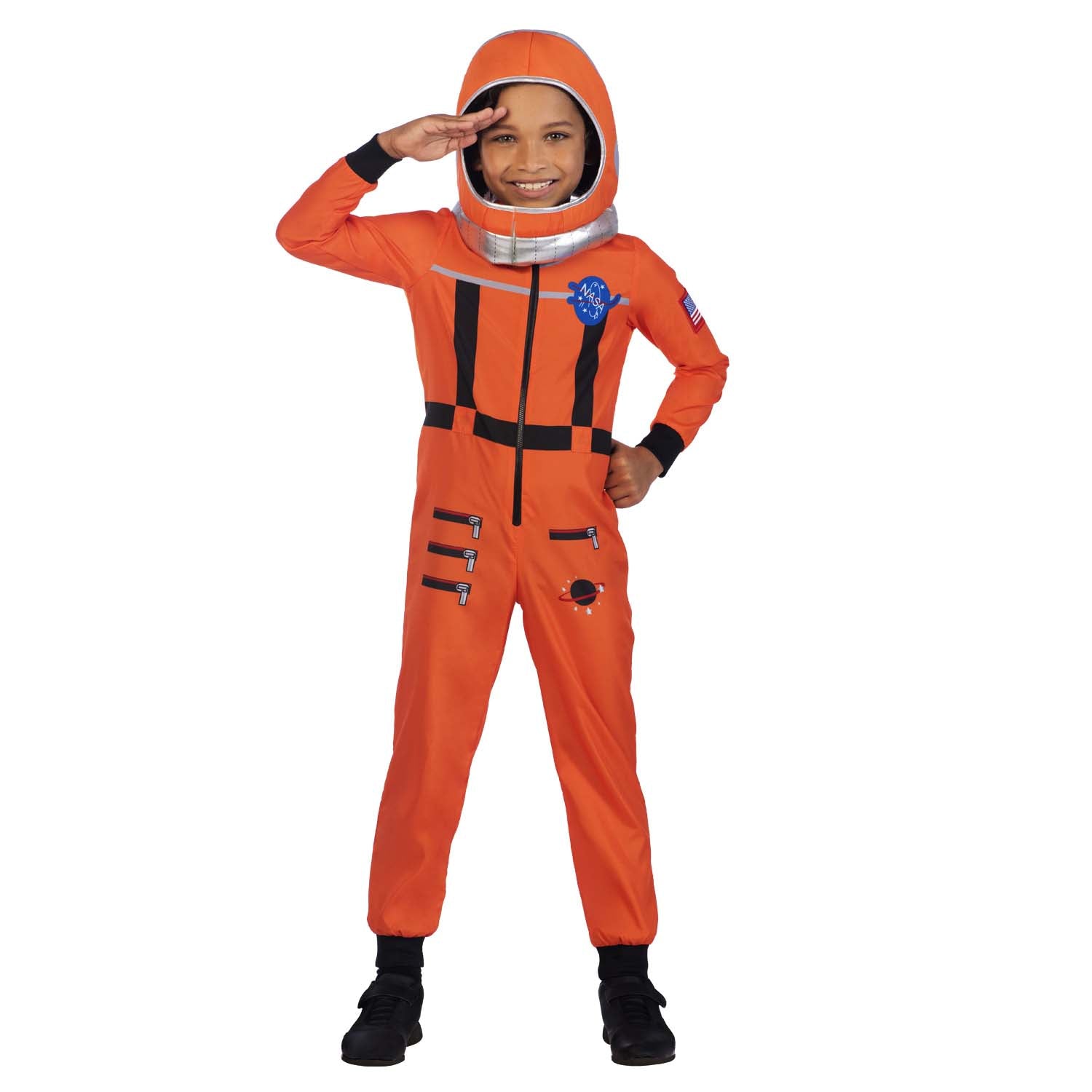 Child Space Suit Orange Costume - Party Centre