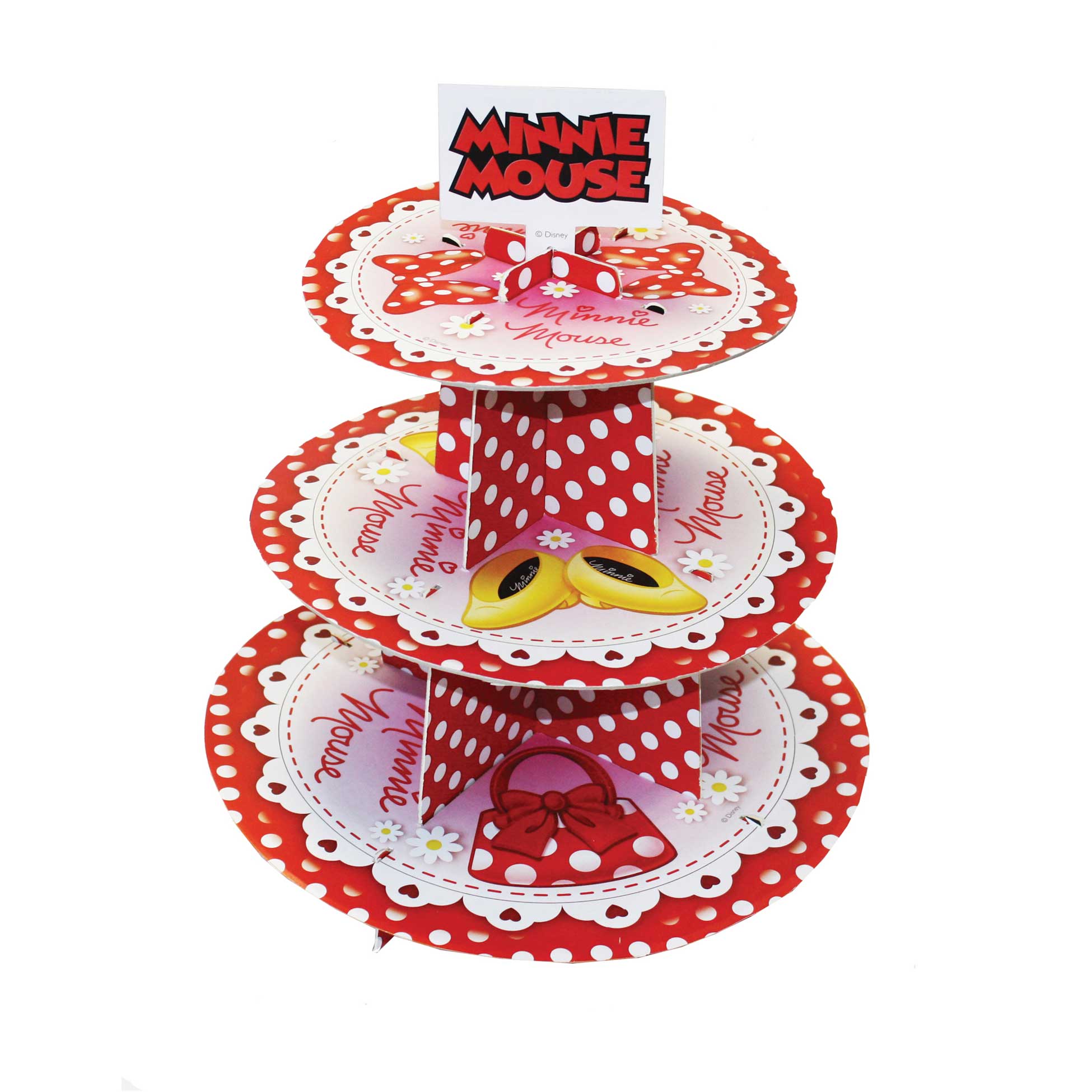 Disney Red Minnie 3 Tier Cake Stand Party Accessories - Party Centre - Party Centre