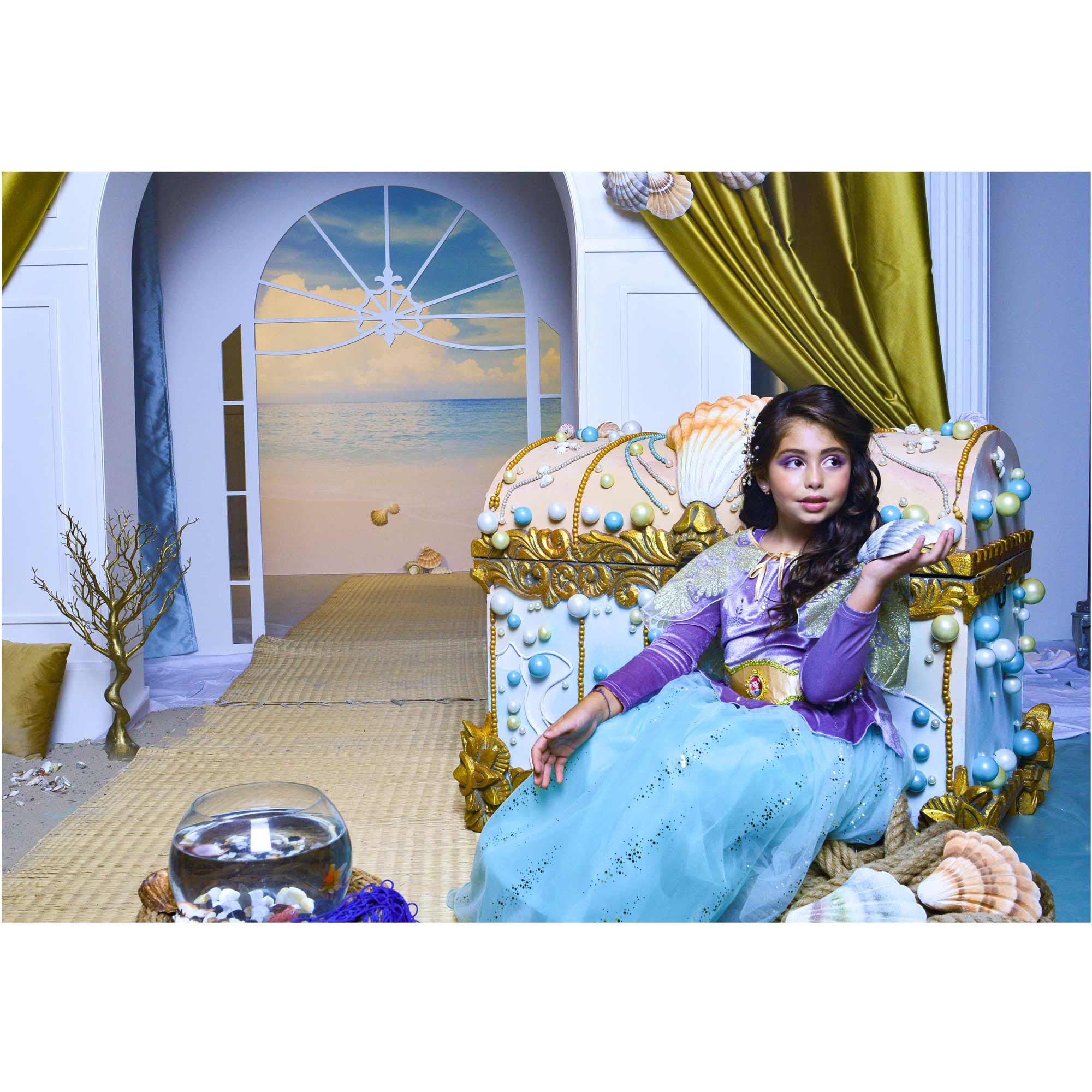 Disney Golden Princess Ariel Prestige Dress Up Costume - Party Centre
