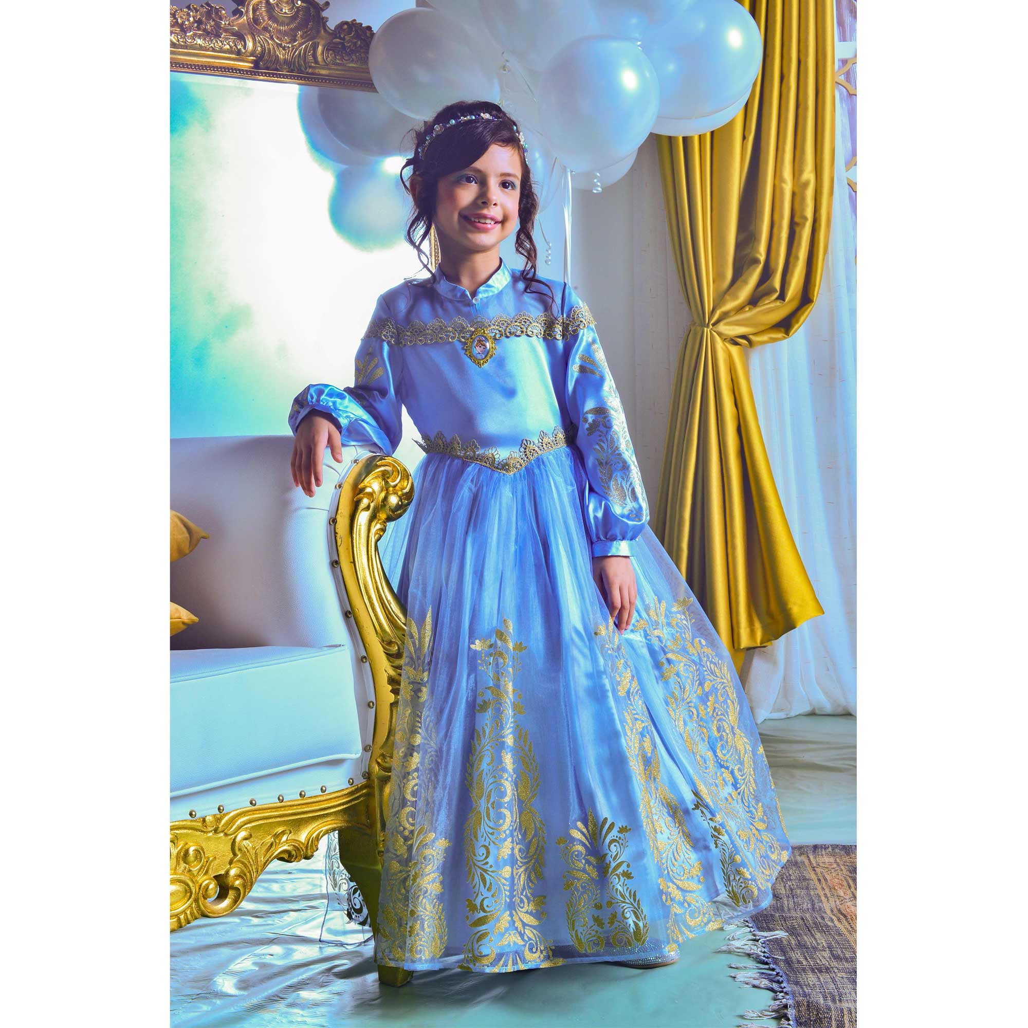 Disney Golden Princess Cinderella Prestige Dress Up Costume - Party Centre