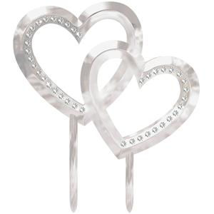 Double Heart Cake Topper Party Accessories - Party Centre - Party Centre