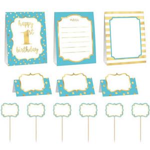 1st Birthday Boy Buffet Decorating Kit Candy Buffet - Party Centre - Party Centre
