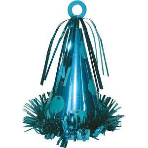 Light Blue Party Hat Balloon Weight 6oz Balloons & Streamers - Party Centre - Party Centre