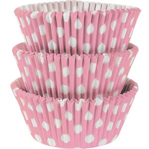 New Pink Dots Cupcake Cases 50mm, 75pcs Party Accessories - Party Centre - Party Centre