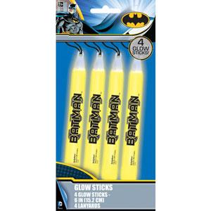 Batman Glow Sticks 4pcs Party Accessories - Party Centre - Party Centre