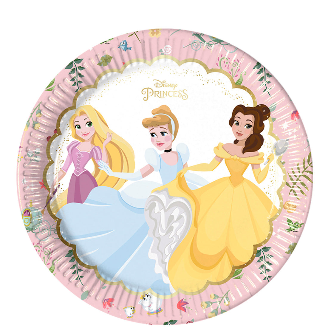 Disney True Princess Paper Plates 23cm, 8pcs - Party Centre