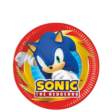 Sonic Next Generation Paper Plates 7in 8pcs - Party Centre