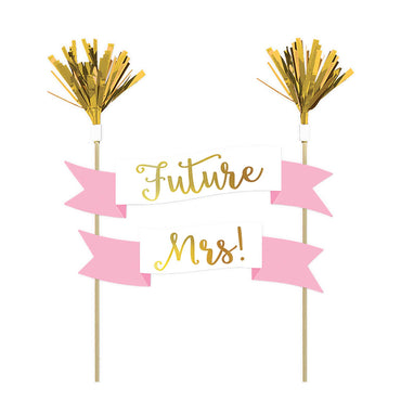 Future Mrs. Banner Cake Pick - Party Centre