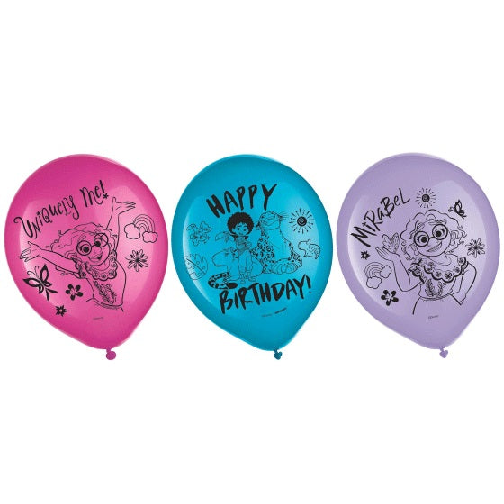 Encanto Printed Latex Balloons 12in, 6pcs - Party Centre