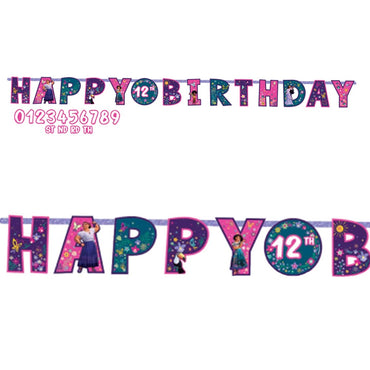 Encanto Jumbo Add-An-Age Letter Banner Paper - Party Centre