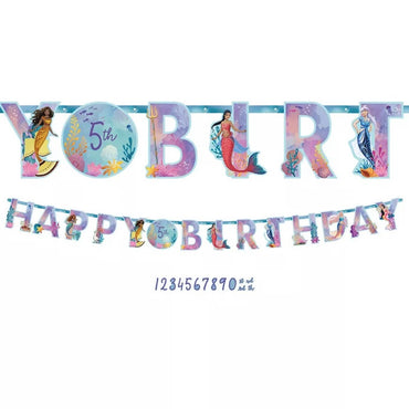 The Little Mermaid Jumbo Add-An-Age Banner - Party Centre