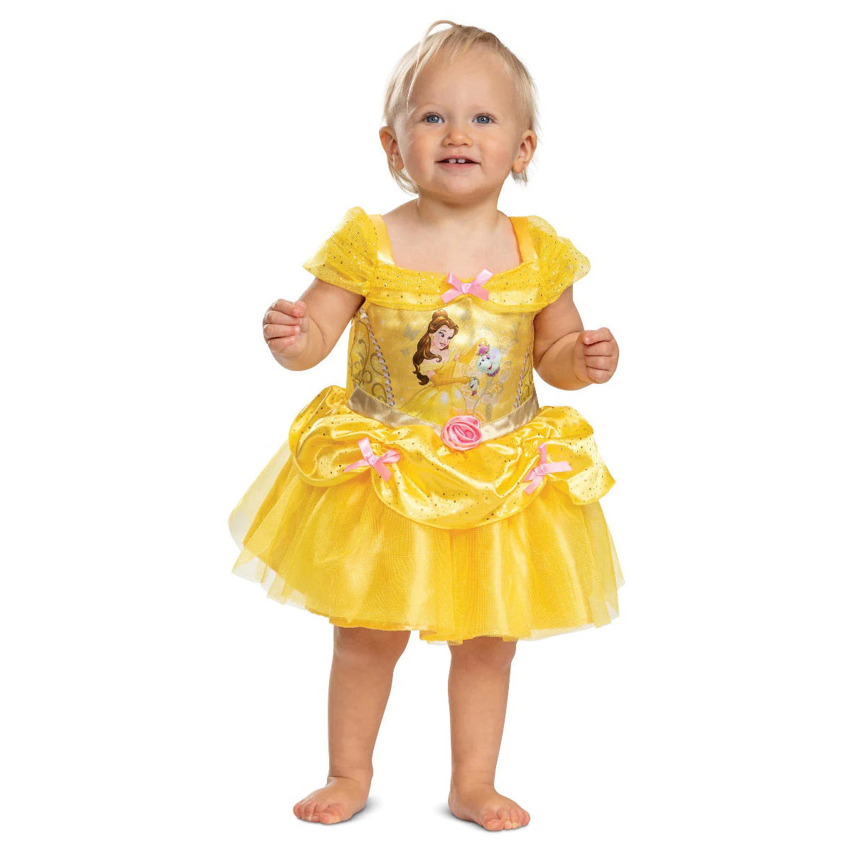 أزياء تنكرية  للأطفال الرضع بتصميم كلاسيكي على شكل شخصية بيل من أميرات ديزني - Party Centre