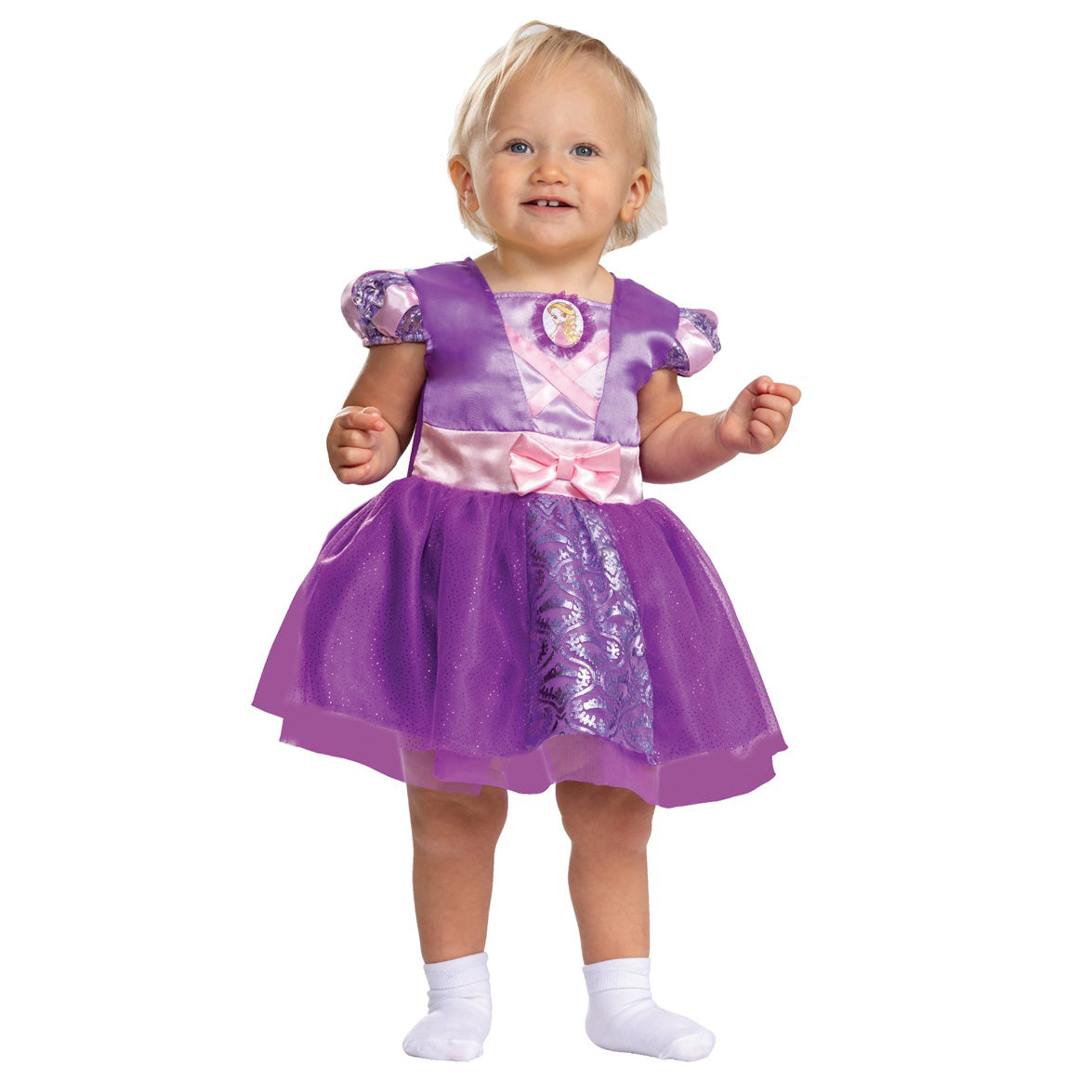 أزياء تنكرية  للأطفال الرضع بتصميم كلاسيكي على شكل شخصية رابونزيل من أميرات ديزني  - Party Centre