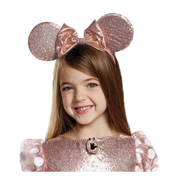 Child Minnie Mouse Rose Gold Deluxe Costume