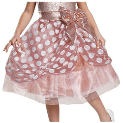 Child Minnie Mouse Rose Gold Deluxe Costume