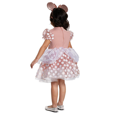 Toddler Disney Minnie Mouse Rose Gold Classic Costume - Party Centre