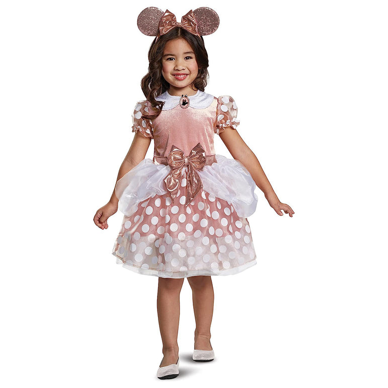 Toddler Disney Minnie Mouse Rose Gold Classic Costume