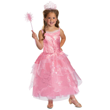 Toddler Wicked Glinda Pink Dress Deluxe Costume - Party Centre