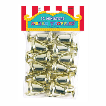 Mini Award Trophies 2.5in, 12pcs - Party Centre