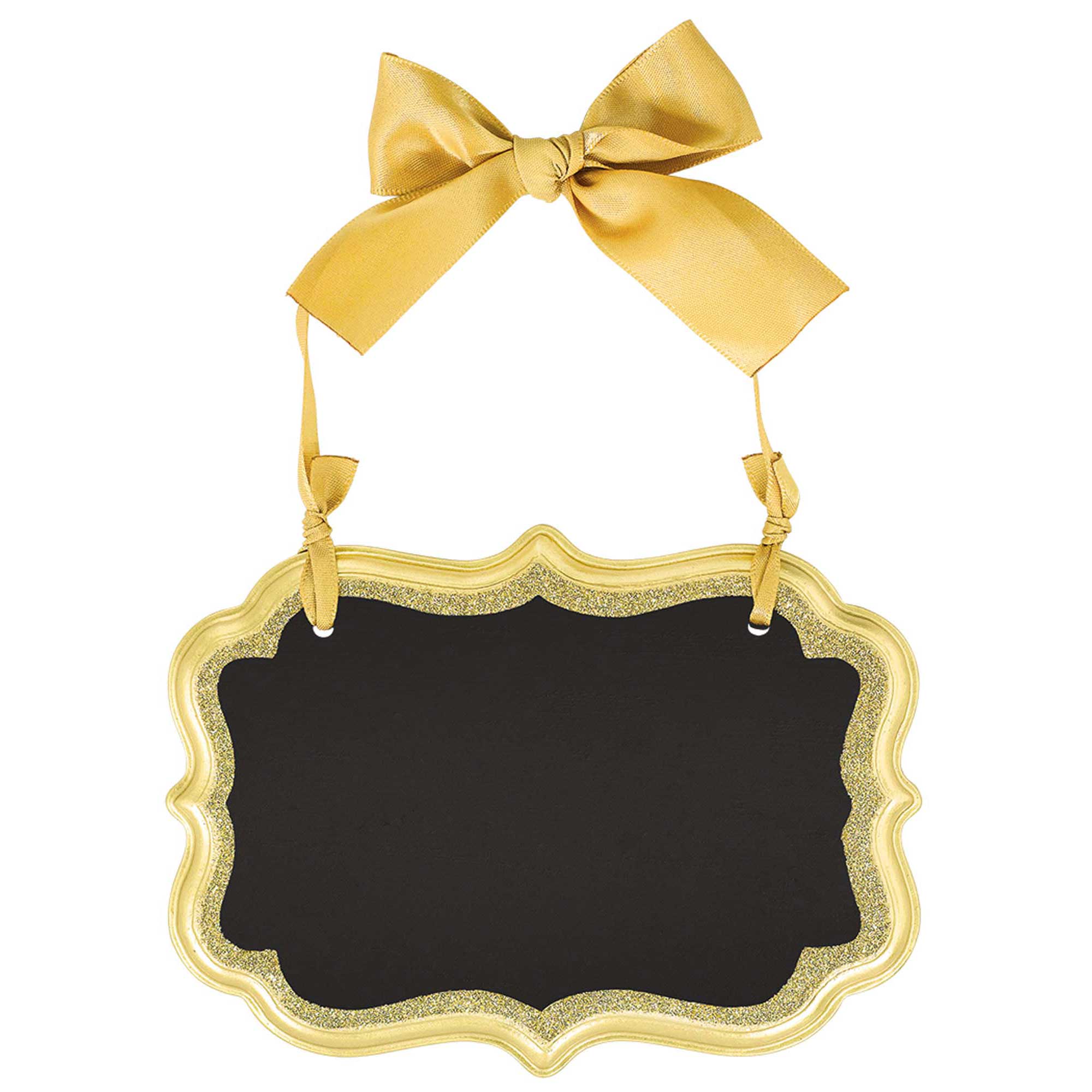Gold Glitter Wedding Chalkboard Sign - Party Centre
