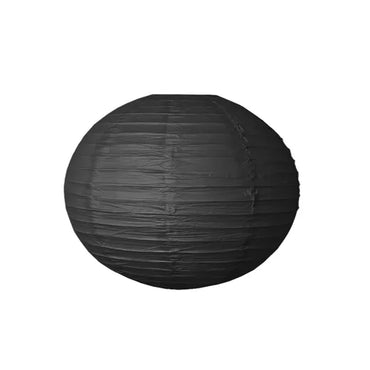 Black Lantern With Metal Frame 39cm - Party Centre