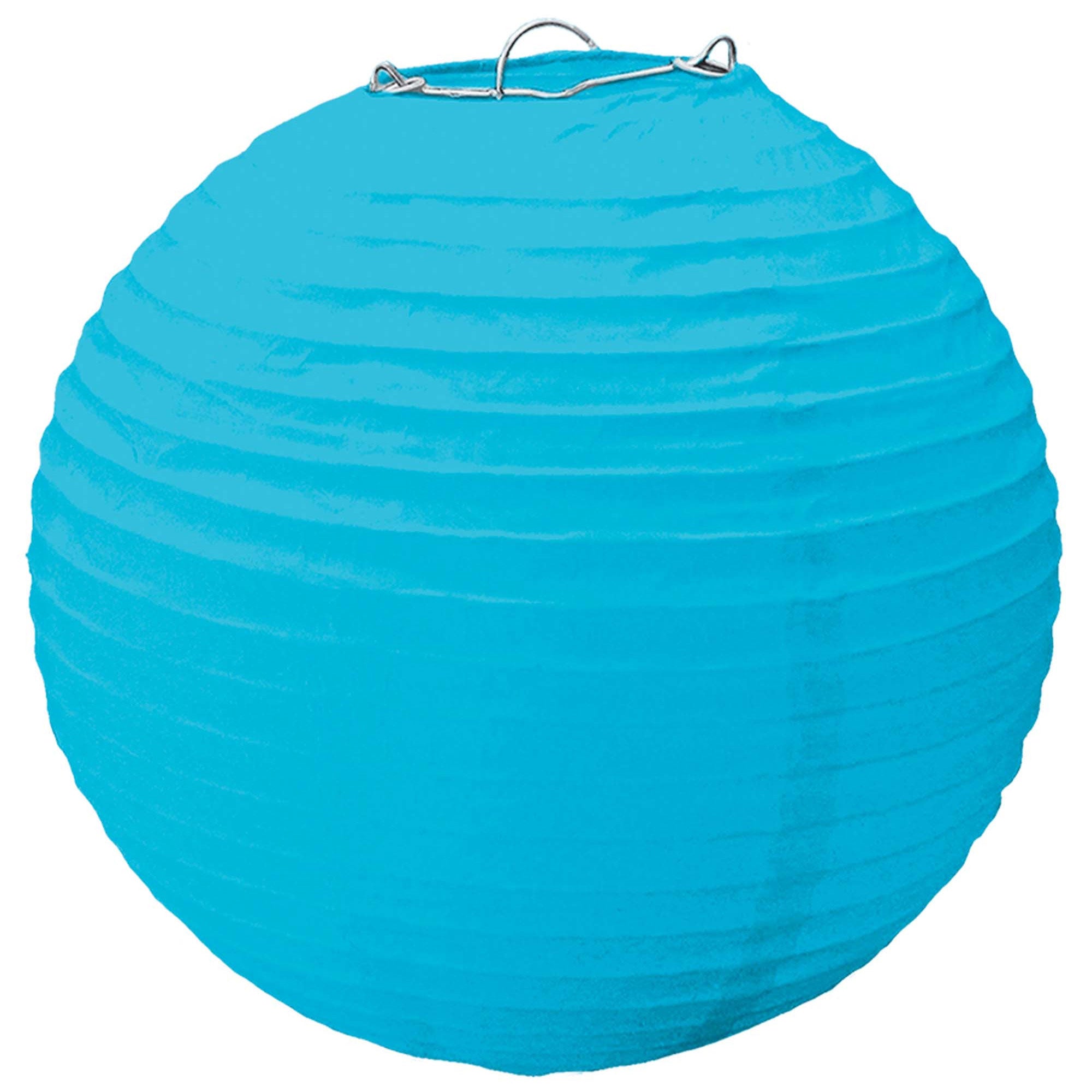 Caribbean Paper Lantern With Metal Frame 15.50in - Party Centre