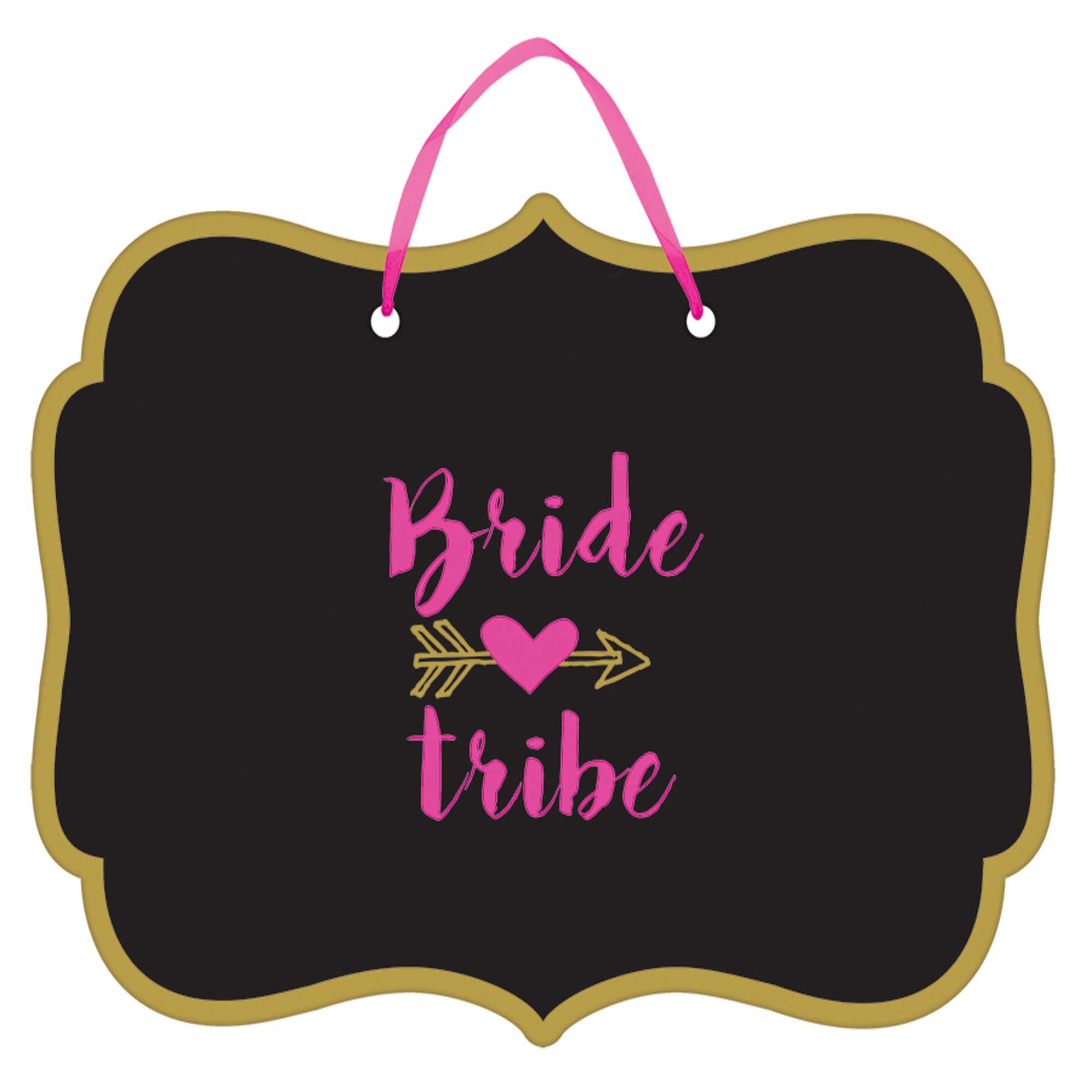 Bride Tribe Chalkboard Sign With Hanger - Party Centre