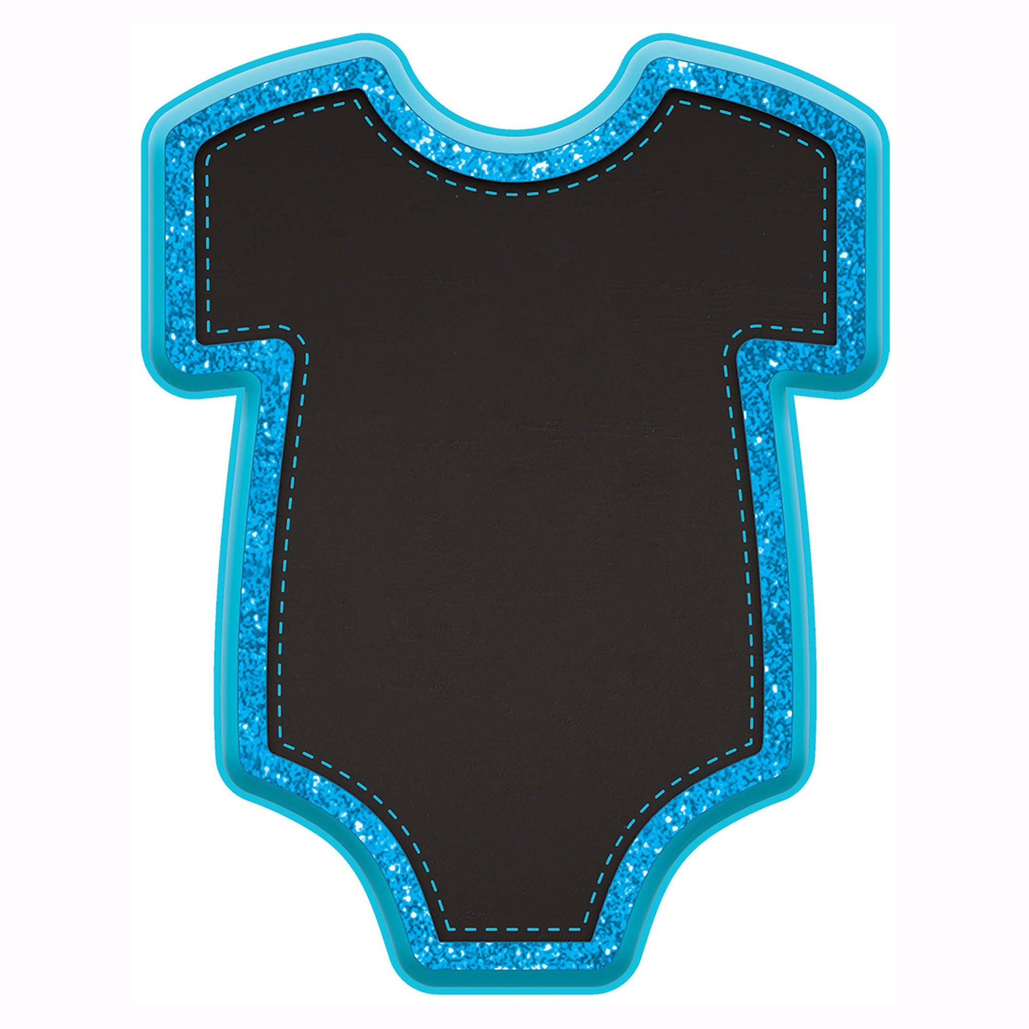 Baby Boy Blue Bodysuit Glitter Easel - Party Centre