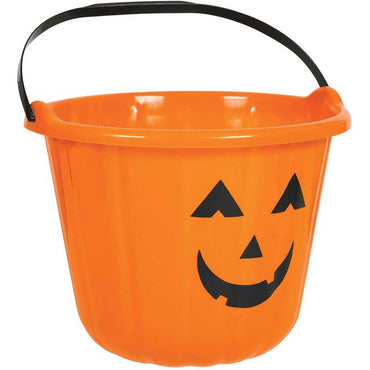 Halloween Orange Pumpkin Bucket - Party Centre